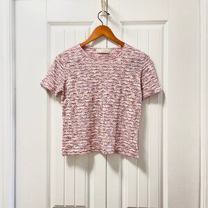 Vintage Camela Knit Pastel T-Shirt Sweater Pink & Lavender